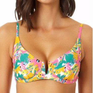 NWT Anne Cole Limited Edition Bikini Swim V-Wire Top XS
